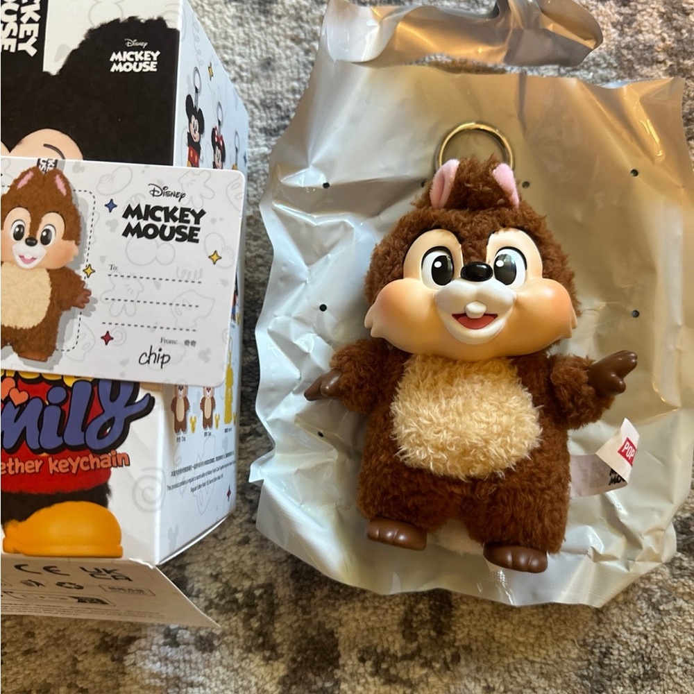 POP MART Mickey Family Keychain – Chip Opened – 100% Authentic